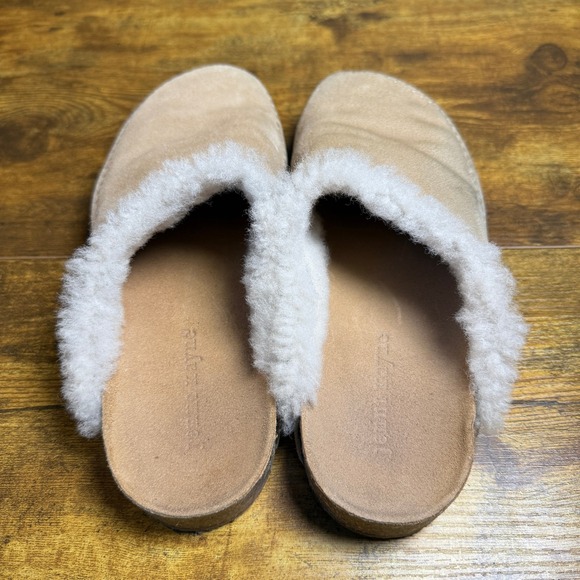 Jenni Kayne Shearling Lined Suede Mule Clogs Slippers Women's EU 39 US 8-8.5 - Picture 4 of 7